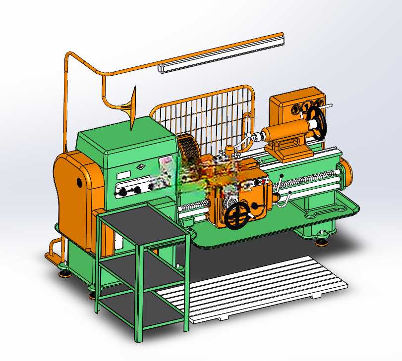 Lathe Machine 1K62车床数模sw20可编辑