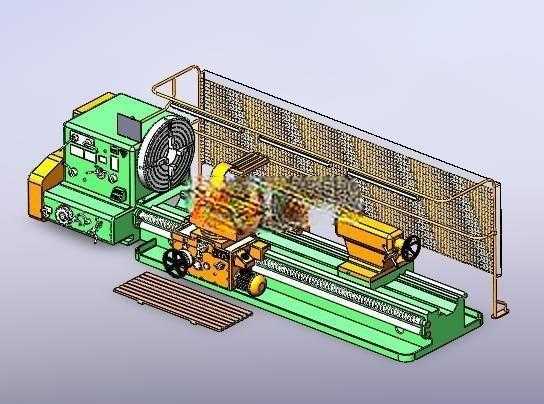 Lathe Machine 1M65车床step