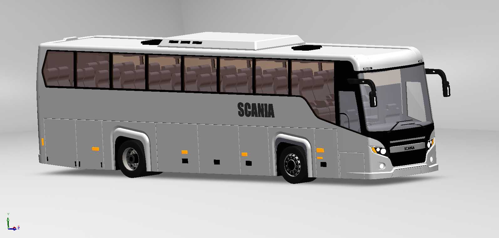 旅游巴士3D图纸