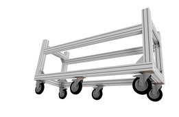 Carrello solido per il traspoto di material lungo e pesante
