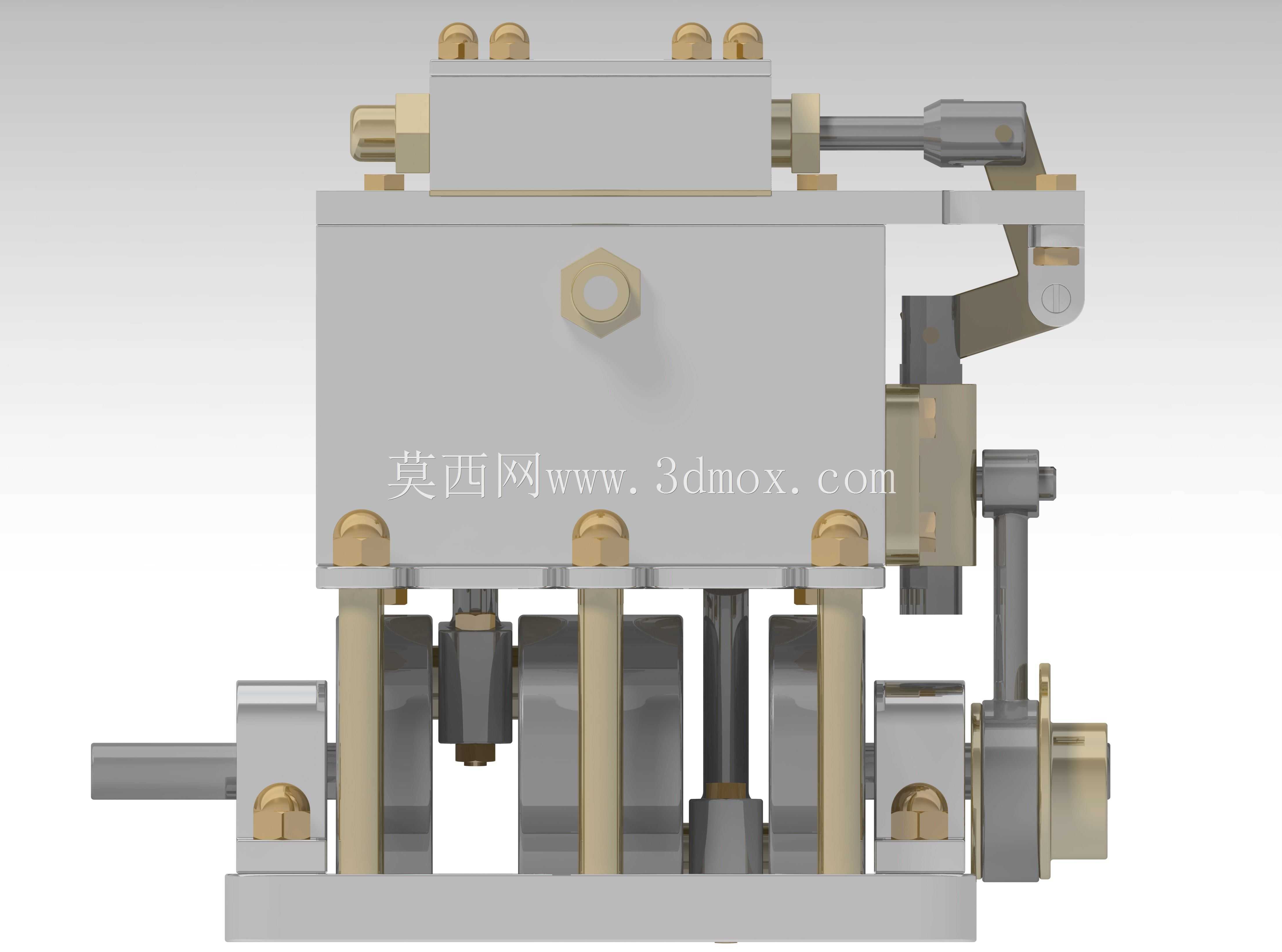 带单阀的2缸立式蒸汽机,项目编号:09C-21-00,图纸编号:JPB2CVSE,J.A.M.DE WAAL PAPAKURA NZ,09C-21-00jpb2cvSE