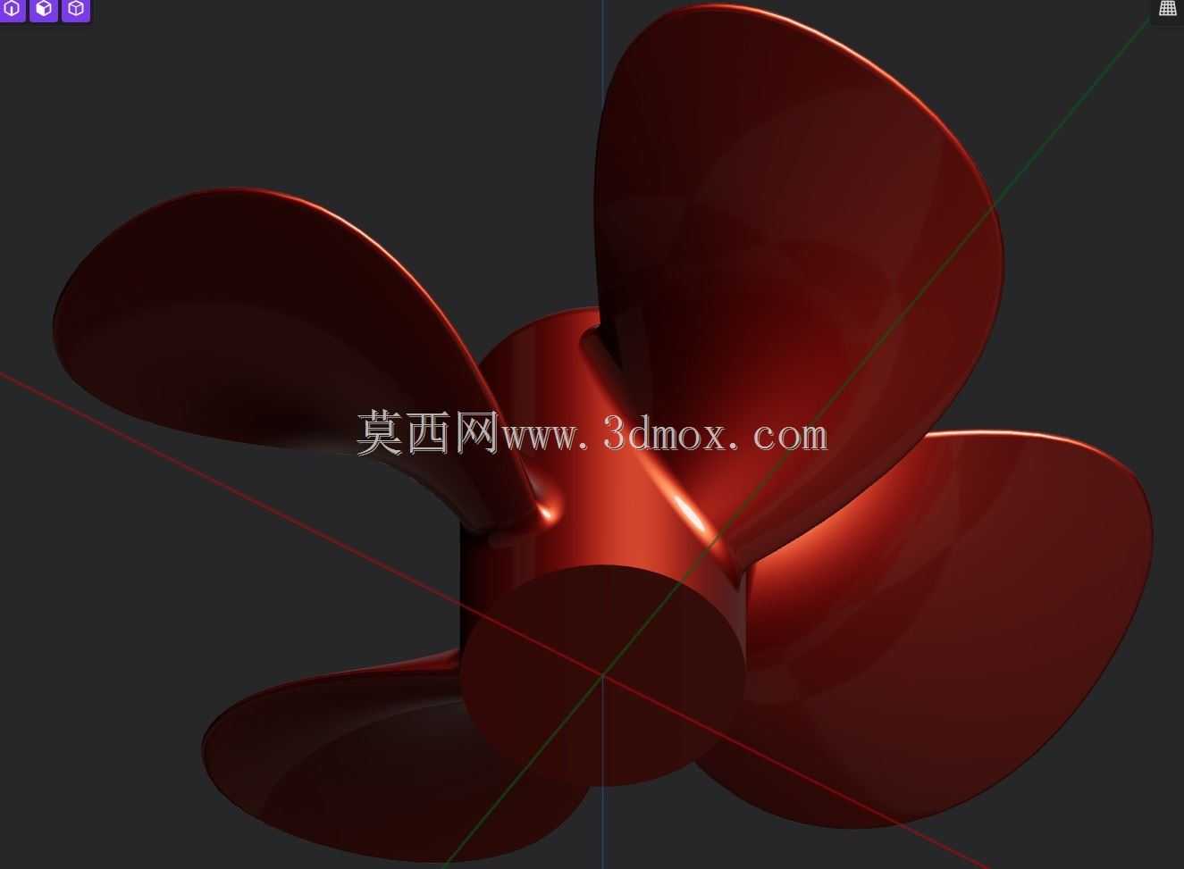 小型四叶螺旋桨