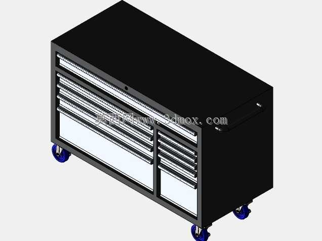 Husky 52\“W x 24.5\”D标准型10抽屉移动工作台工具箱H52MWC10
