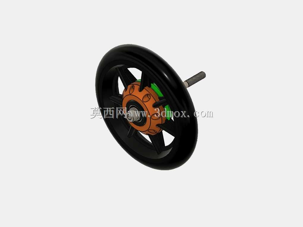 152mm两件式夹紧轮总成
