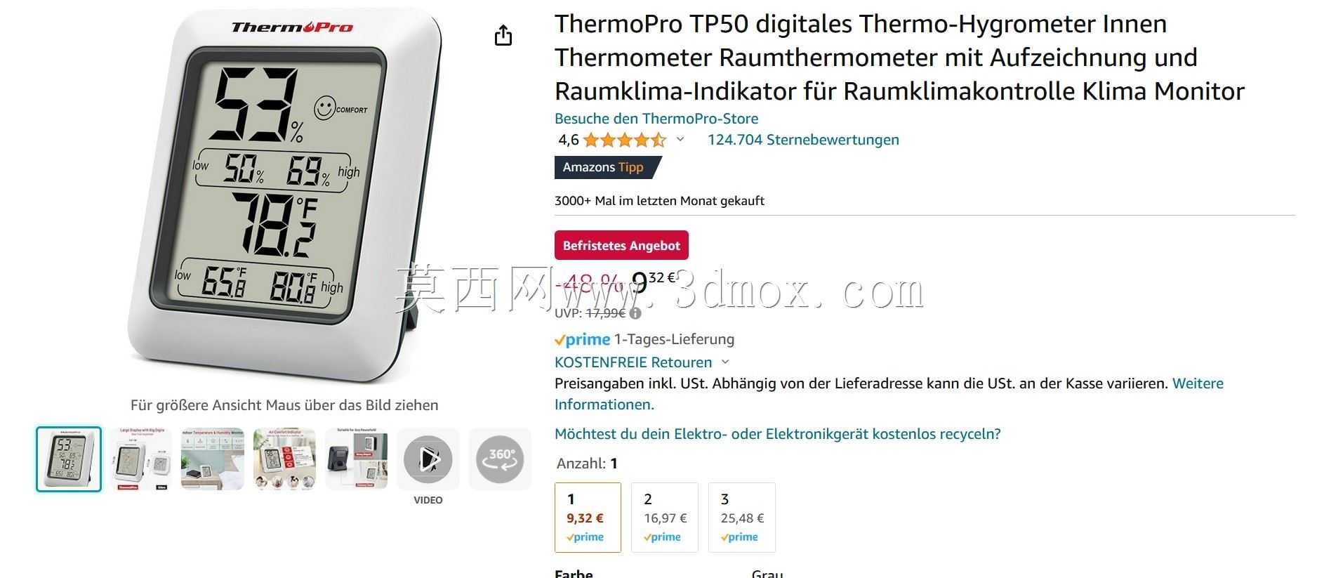 ThermoPro TP50��ʪ�ȼƣ�
