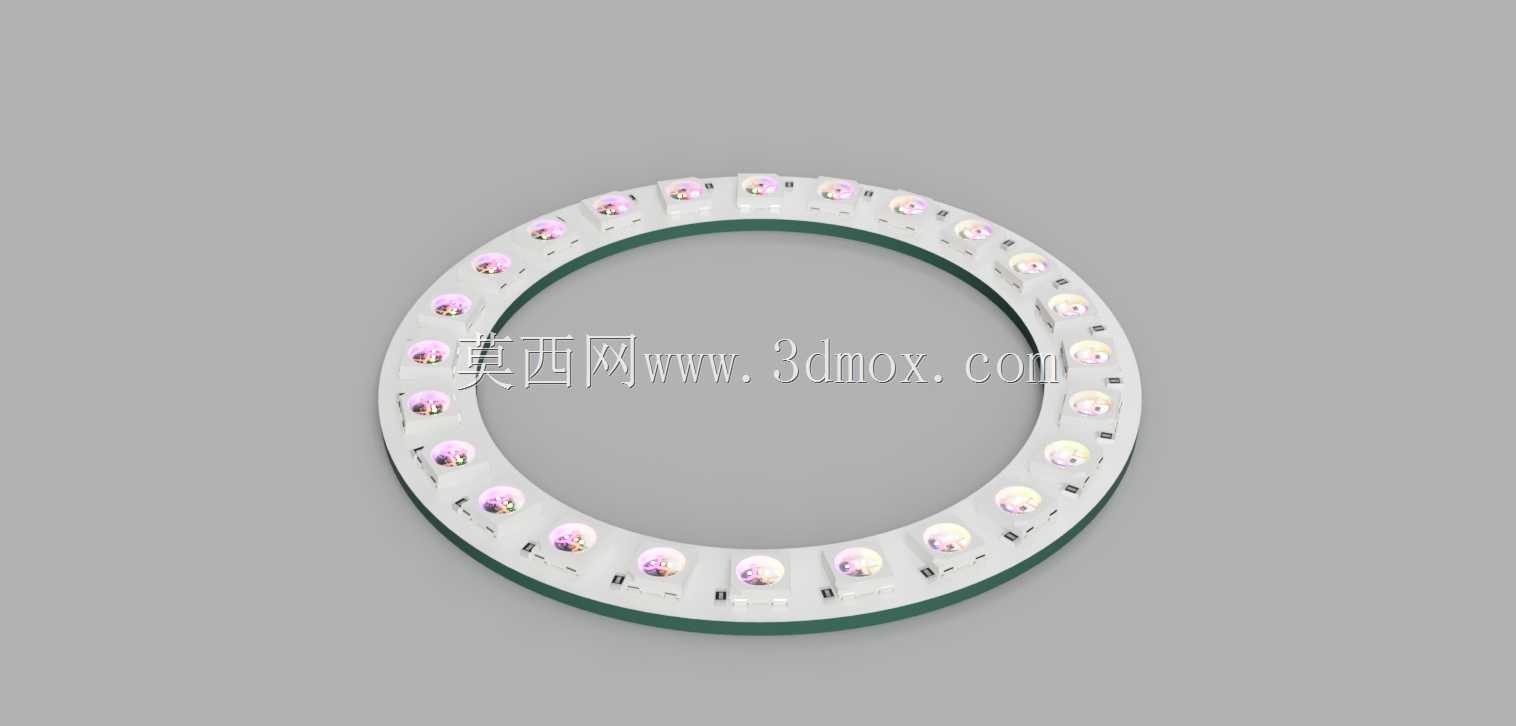 WS2812B����8��45 LED��ɫPCB