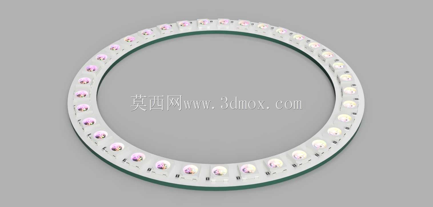 WS2812B����8��45 LED��ɫPCB