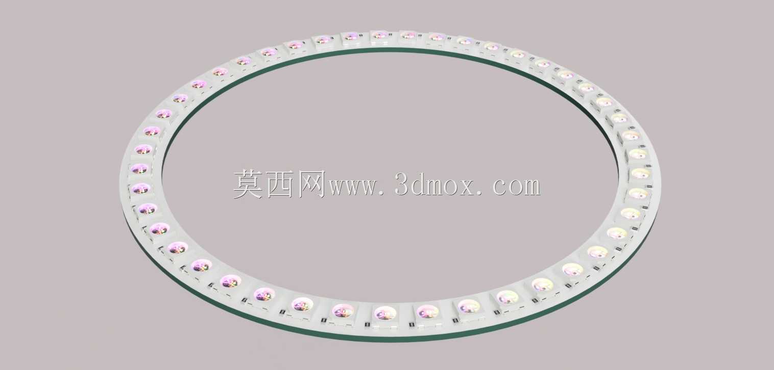 WS2812B����8��45 LED��ɫPCB