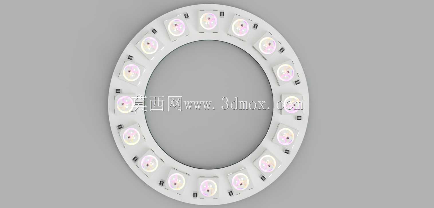 WS2812B����8��45 LED��ɫPCB