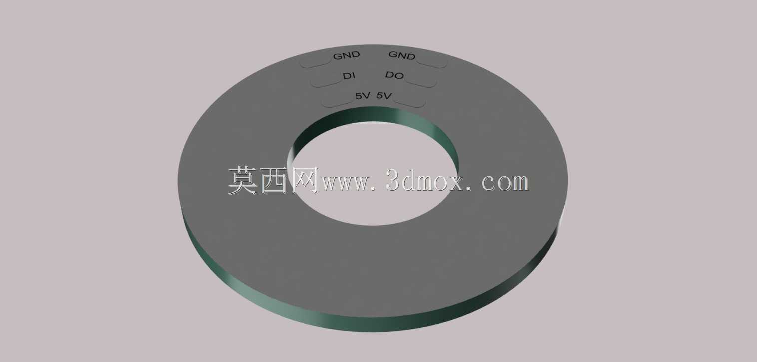 WS2812B����8��45 LED��ɫPCB