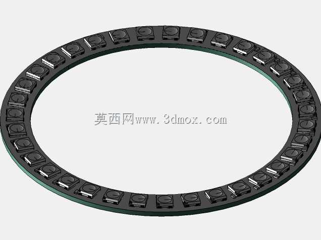 WS2812B����8��45 LED��ɫPCB