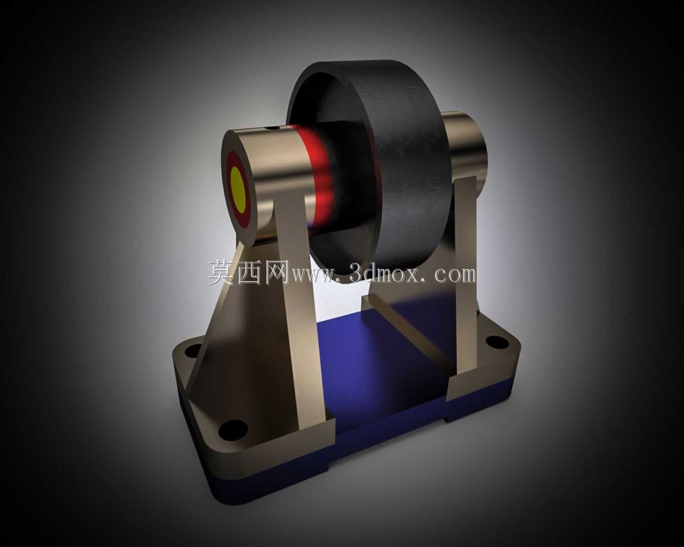 solidworks制造的滑轮发动机。