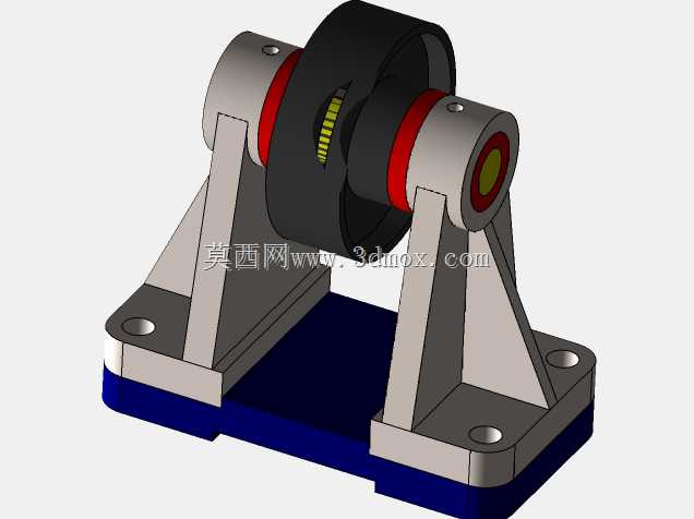 solidworks制造的滑轮发动机。