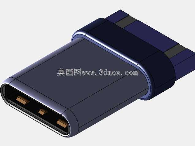 USB C型公头,用于焊接