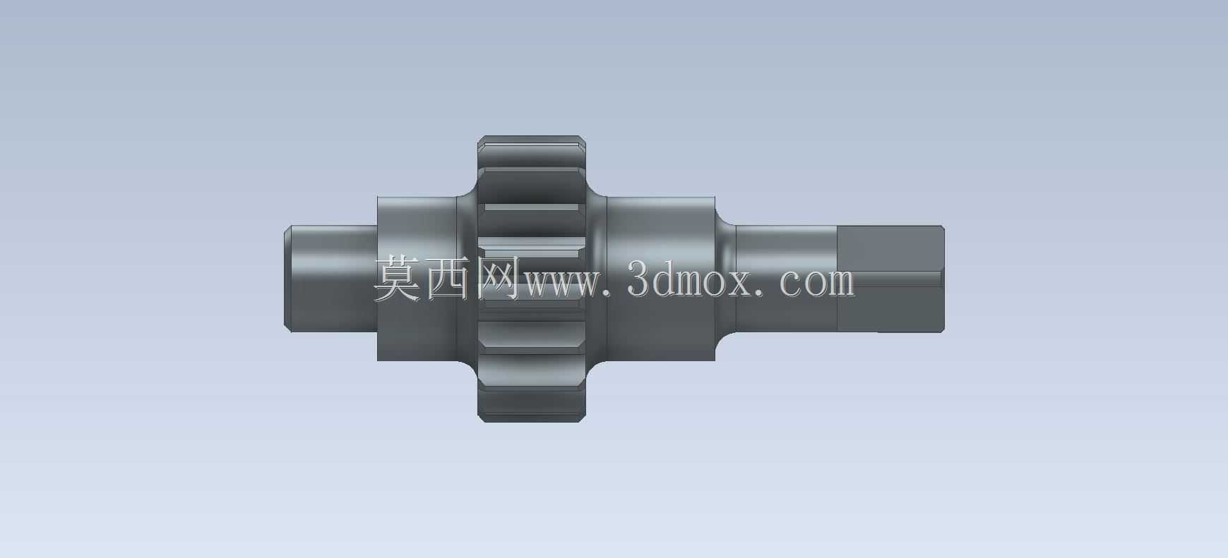 3D CAD基本练习/齿轮轴/Eje de Engrane Autodesk Inventor Pro