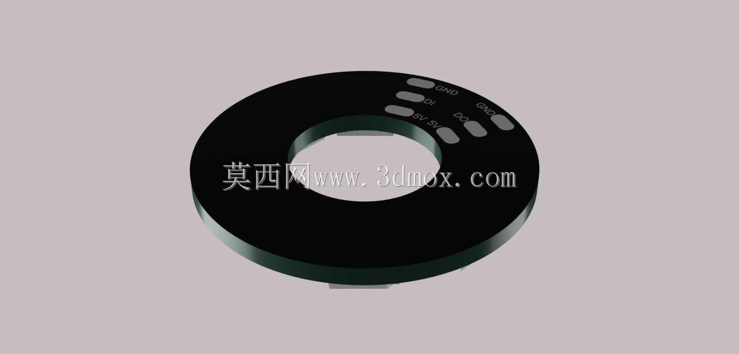 WS2812B环形8至45 LED黑色PCB