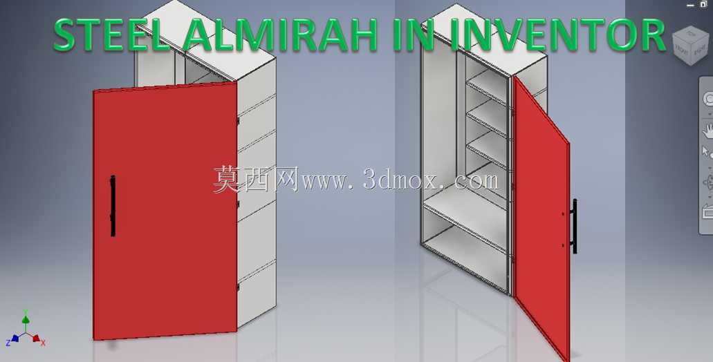 Inventor中的钢Almirah ||Inventor中的Almirah设计|| Inventor中的钣金零件建模