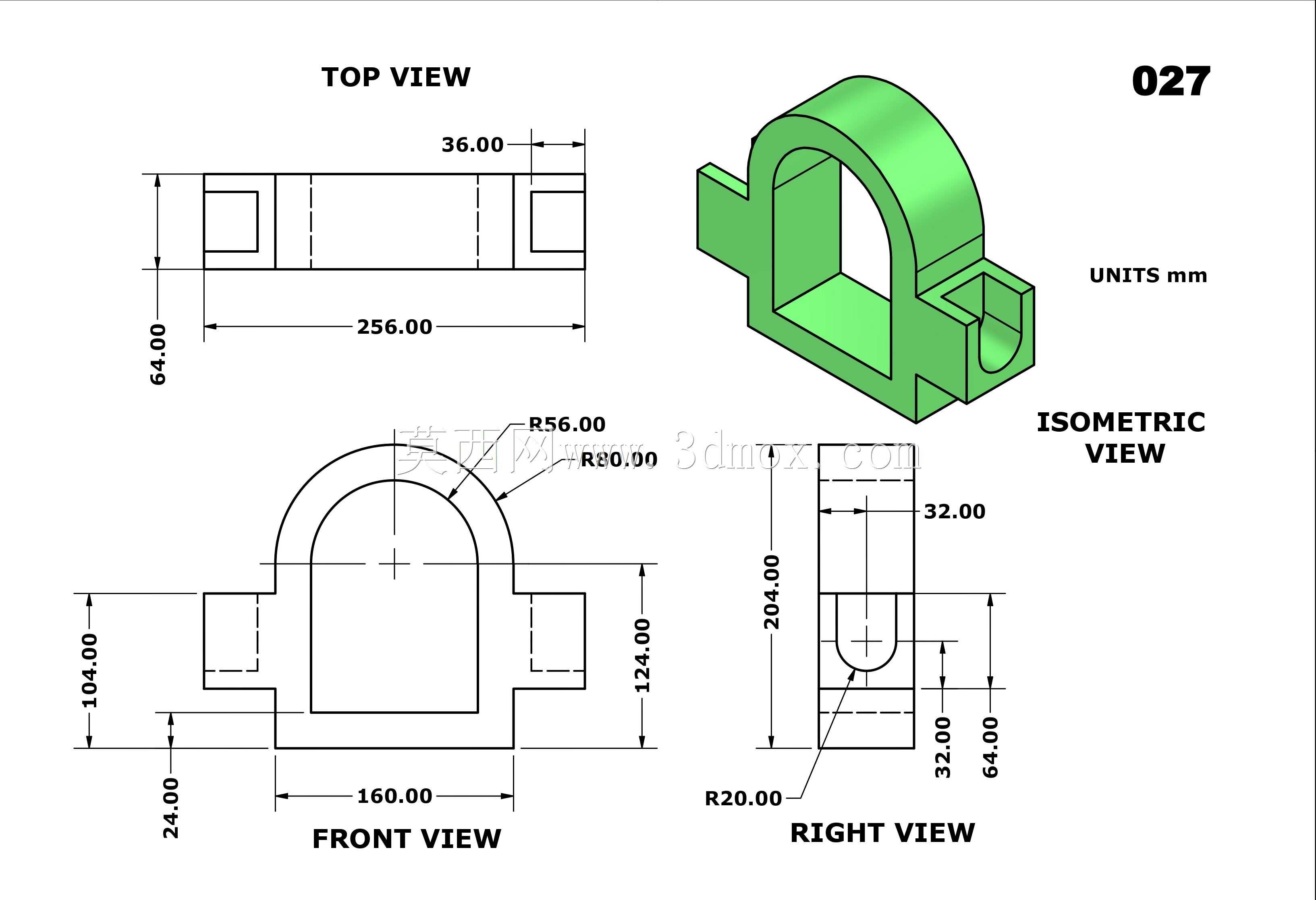 三维CAD基本练习027/Autodesk Inventor Pro