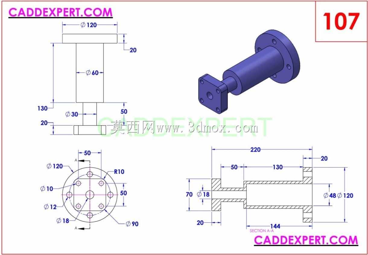 三维CAD基本练习/107/Autodesk Inventor Pro