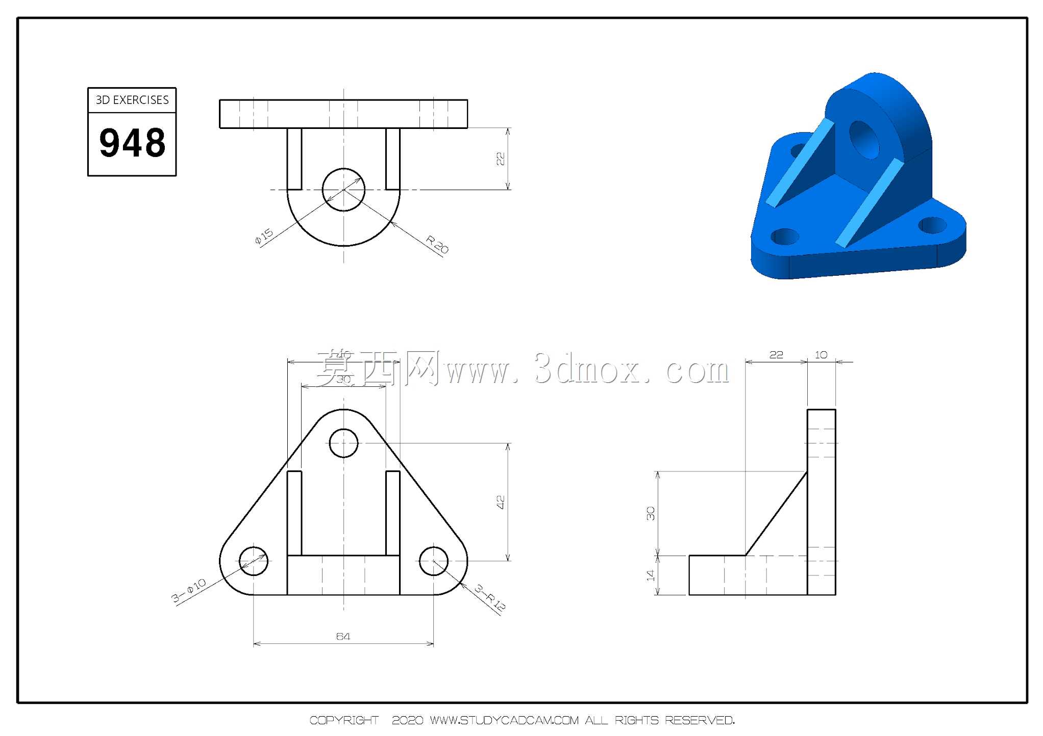 Studycadcam��άCAD��ϰ948/Autodesk Inventor Pro