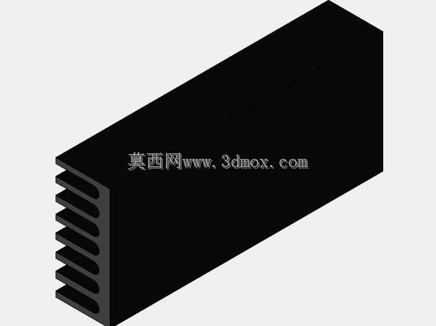 Disipador de Calor 50mm x 22mm x 10mm黑色