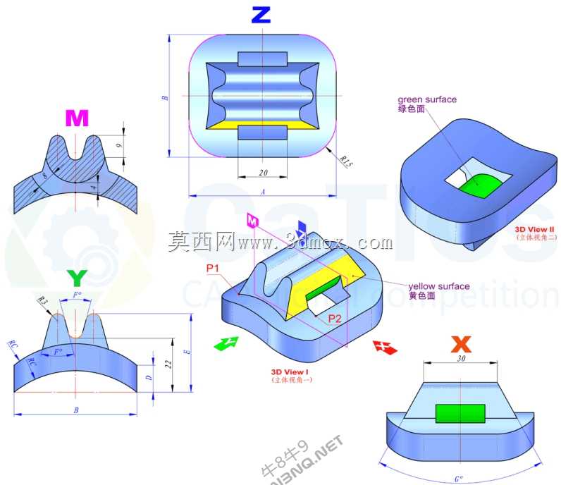 ��άCAD������ϰ/CATICS 3D13-M01/Autodesk Inventor Pro