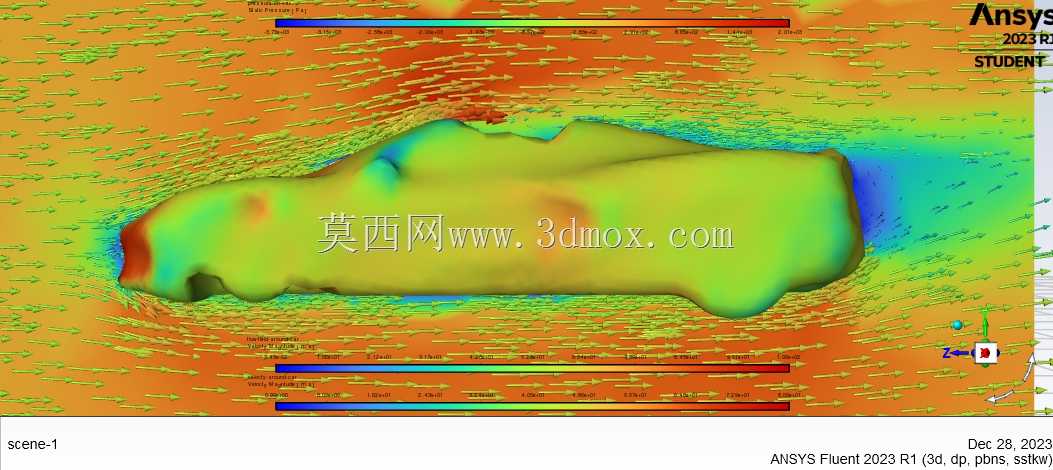 C8�˶�ά��CFDģ�⣨����ϵ��0.32��