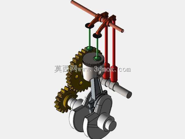 SolidWorks 6 中的单缸发动机