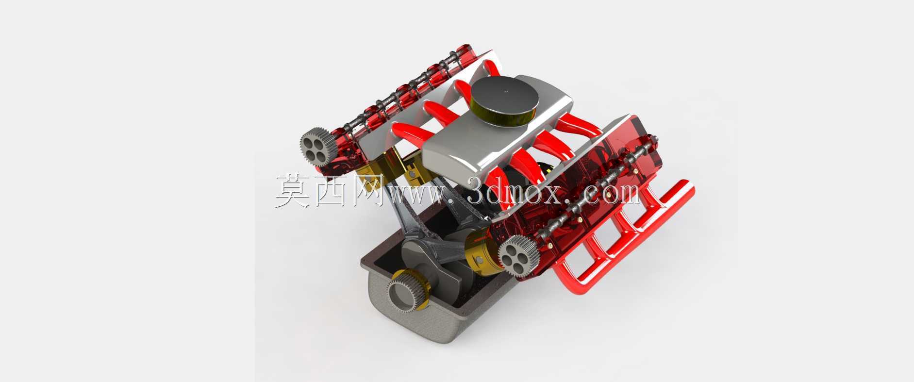 V8发动机总成