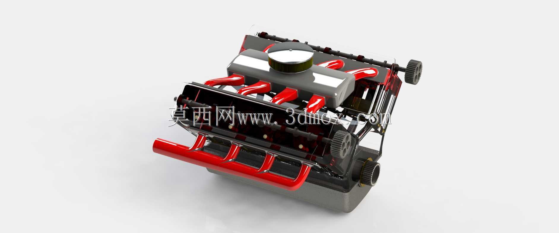 V8发动机总成