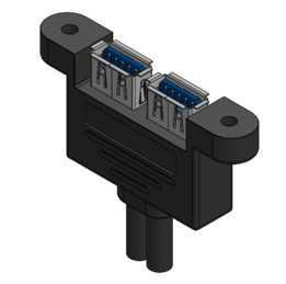 ˫ USB 3.0 A ��ͷת˫ĸͷ