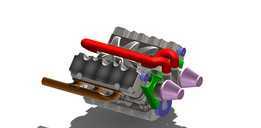Solidworks 的 V6 引擎