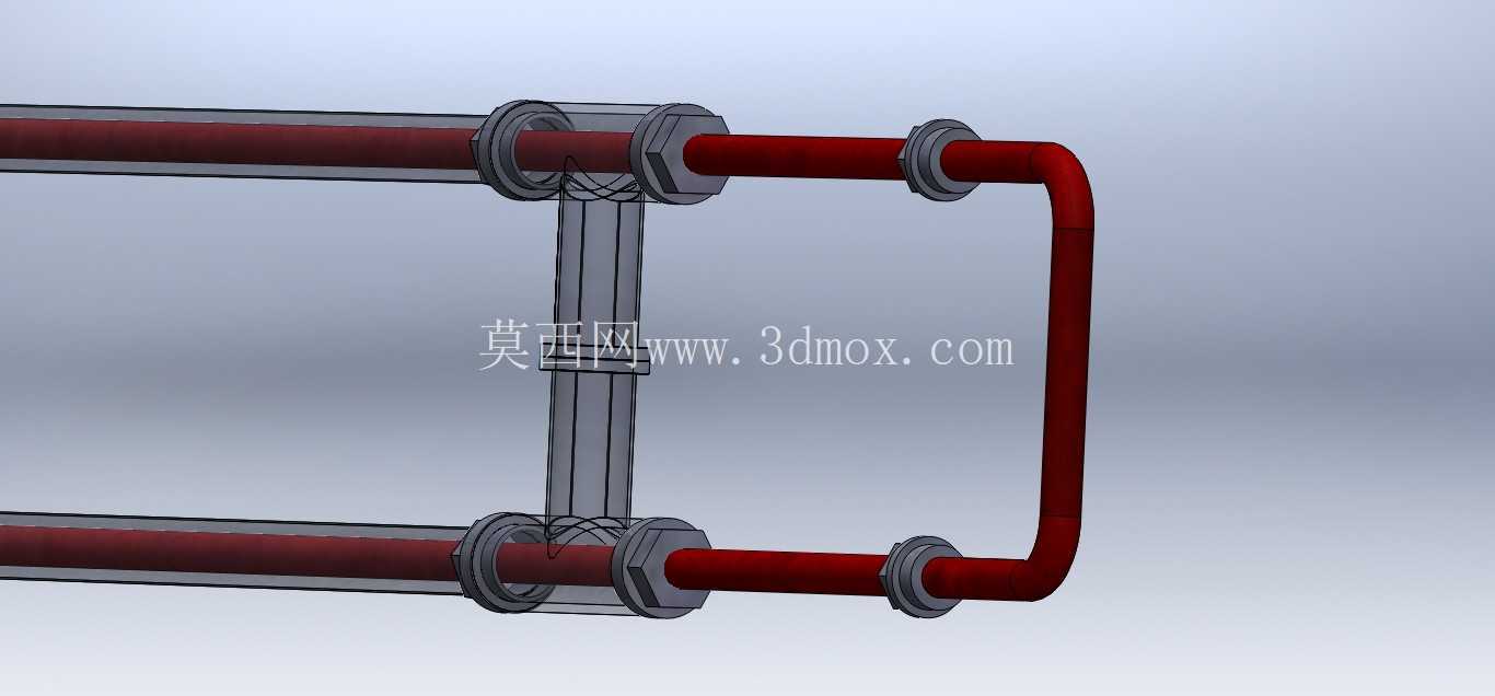 Intercambiador de calor de tubes concentricos con 3 horquillas