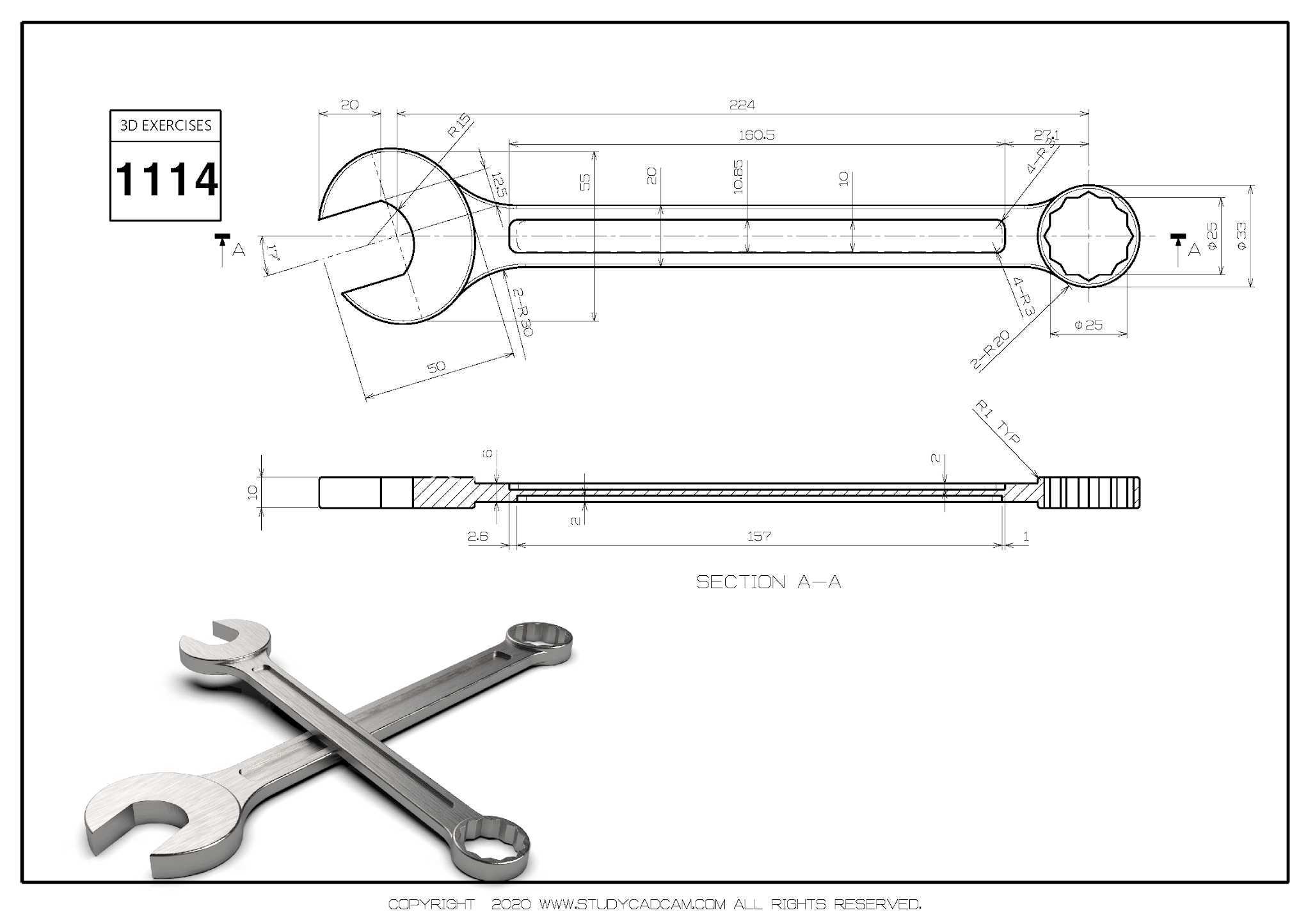 �򵥵� 3D CAD ģ�ͣ���ϰ��֣�
