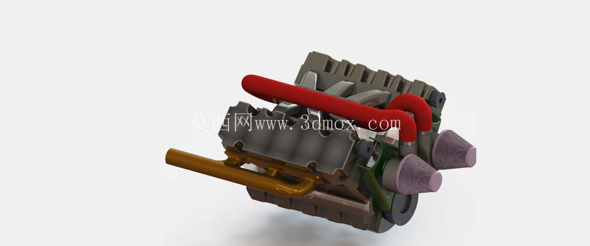Solidworks 的 V6 引擎