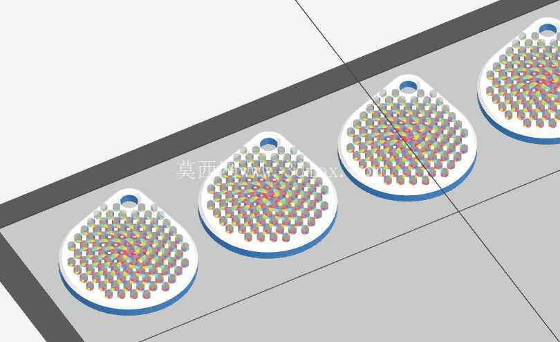 光栅 NFC 钥匙扣