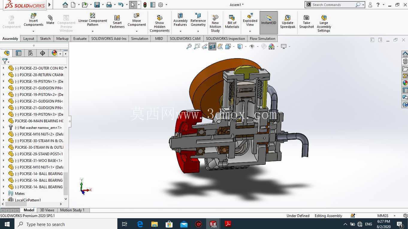 3_Cylinder_Radial_Steam_Engine