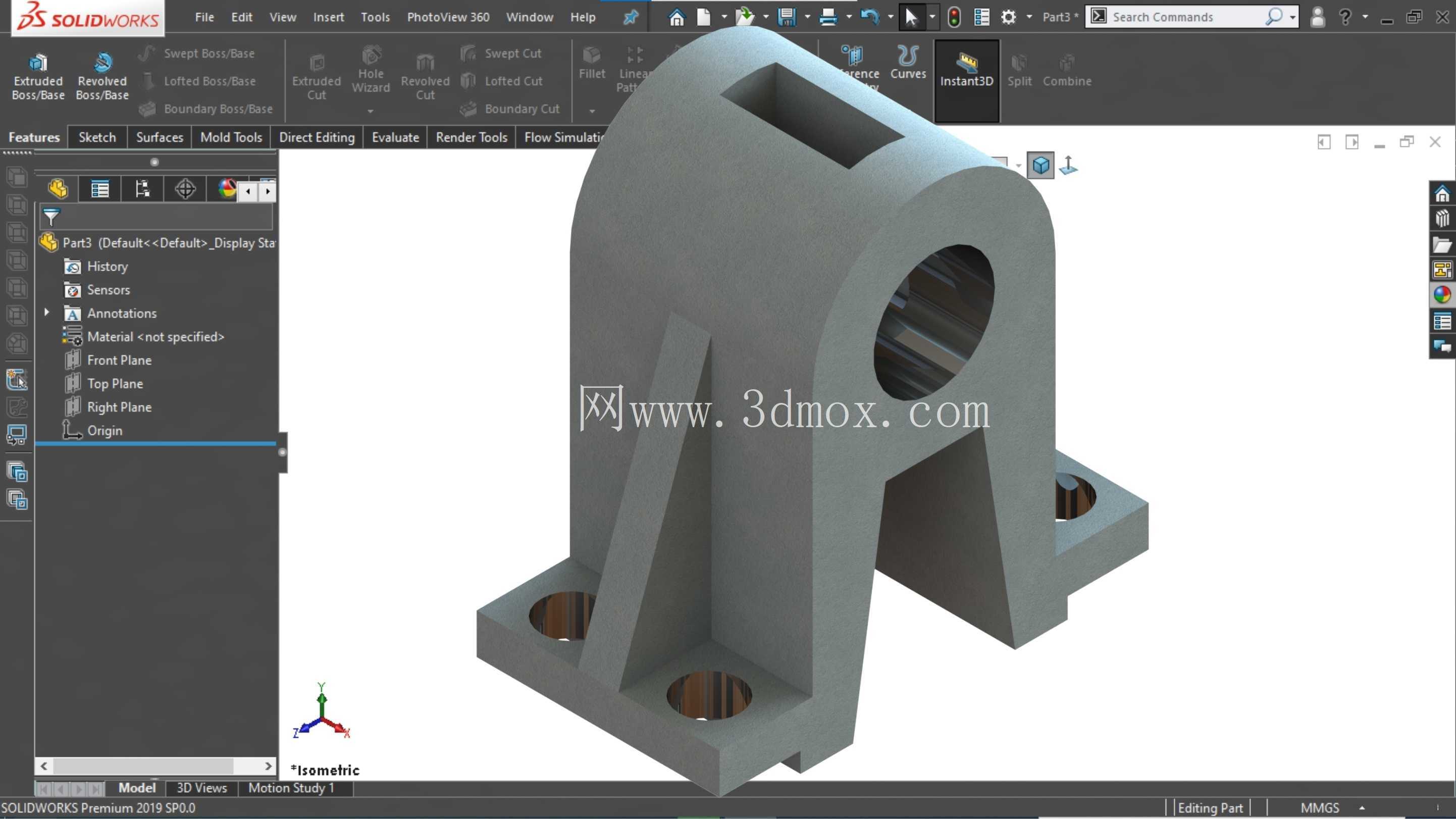 SolidWorks 教程初学者练习 29