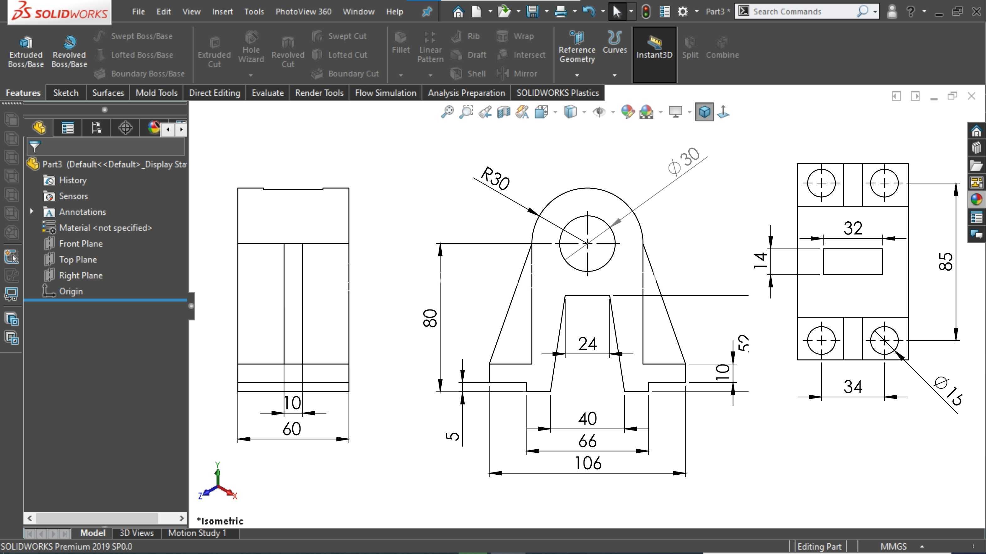 SolidWorks 教程初学者练习 29