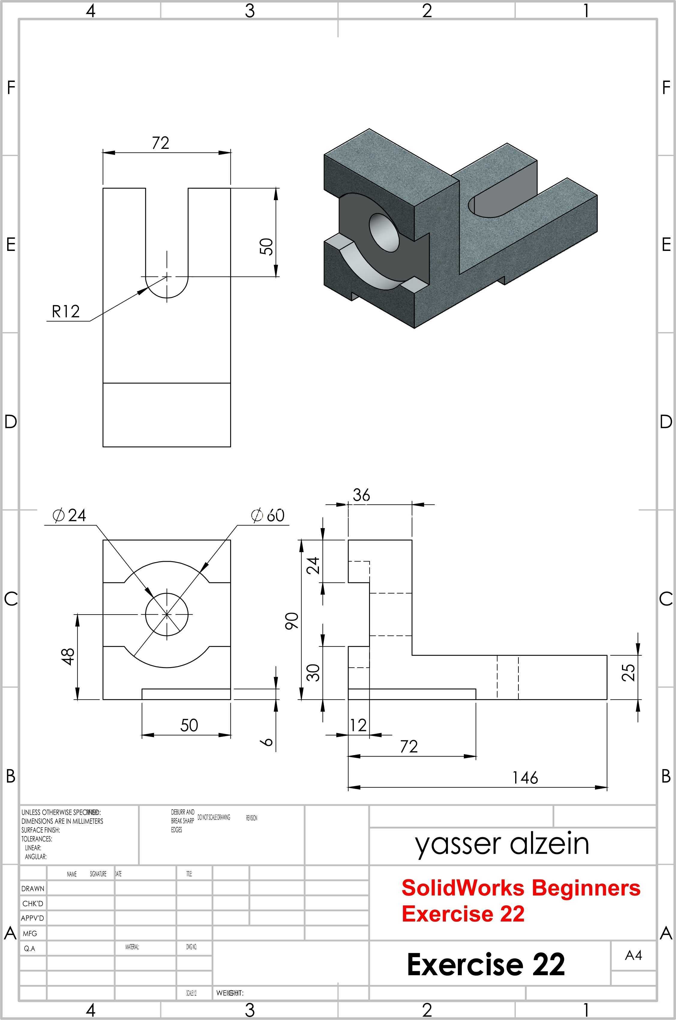 SolidWorks ��ѧ����ϰ 22