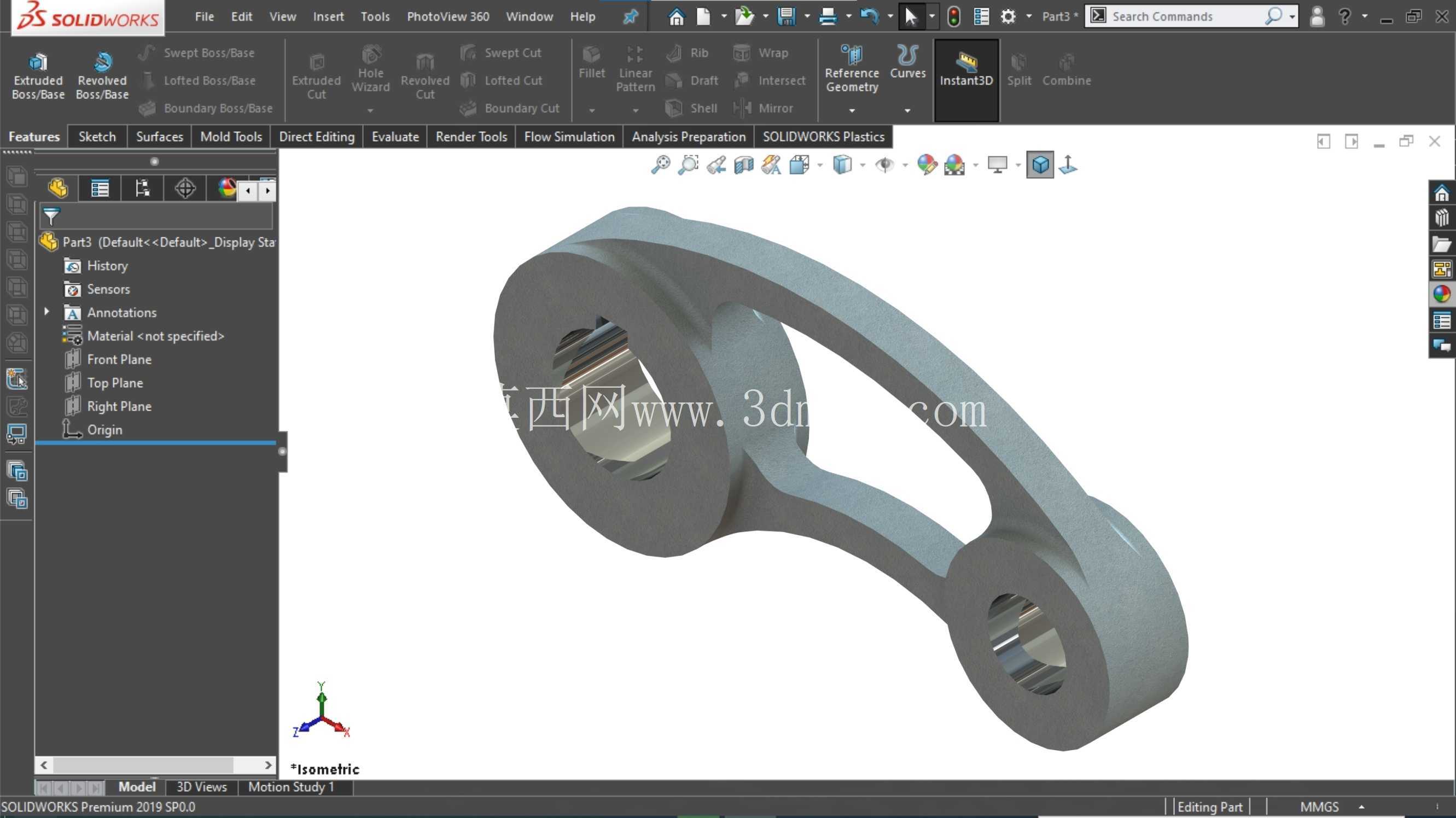 SolidWorks 初学者练习 11