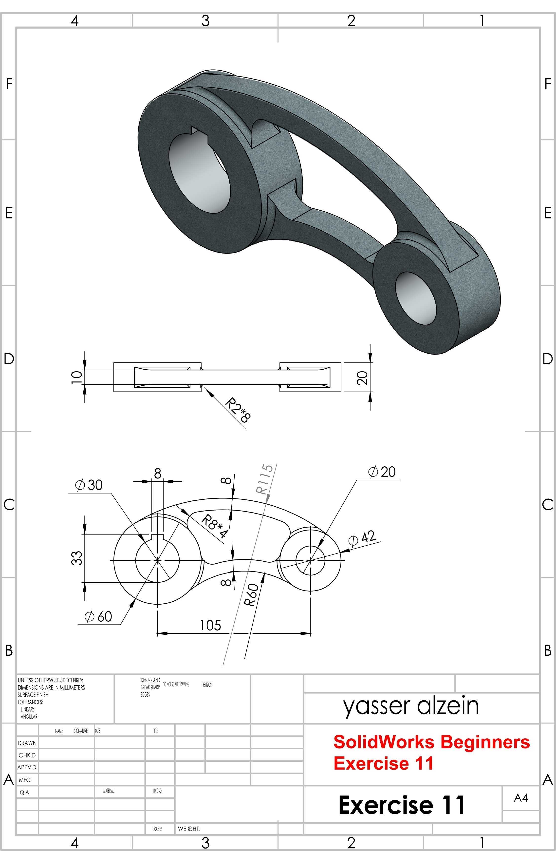 SolidWorks 初学者练习 11