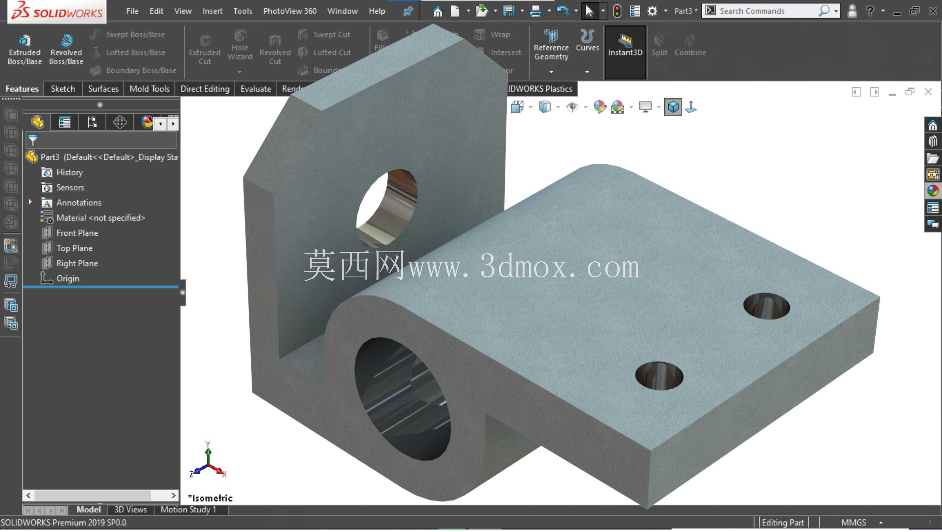 SolidWorks 初学者练习 12