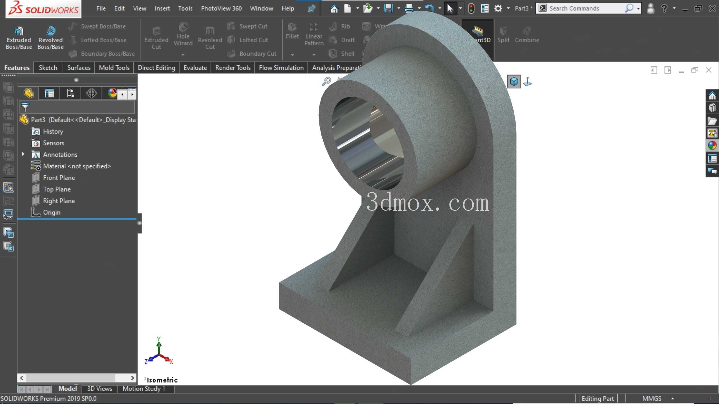 SolidWorks 教程初学者练习 28