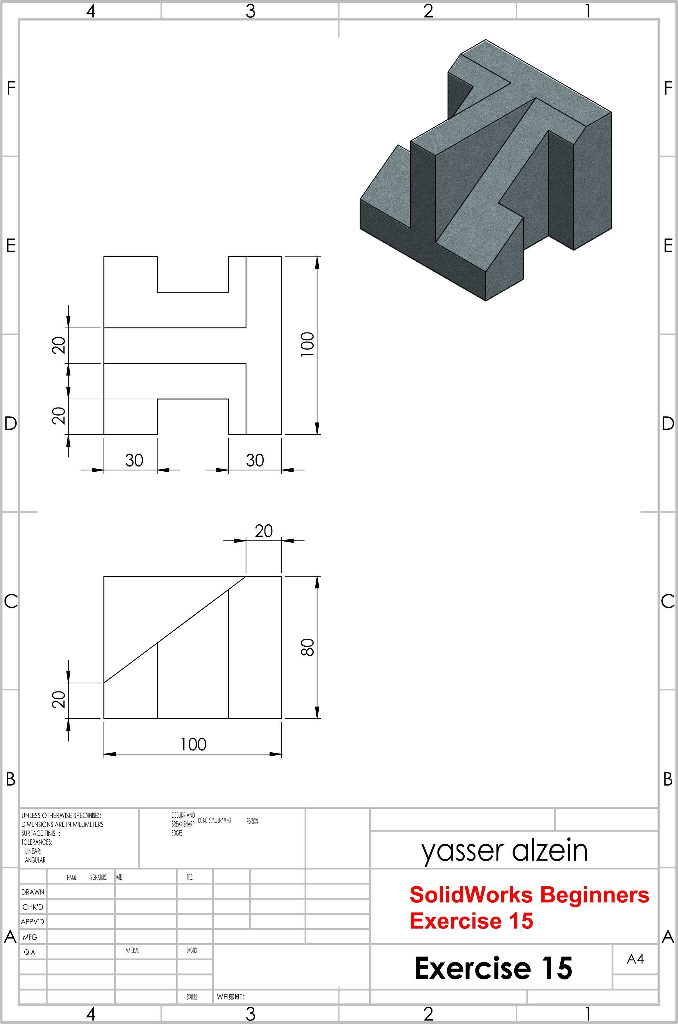 SolidWorks ��ѧ����ϰ 15