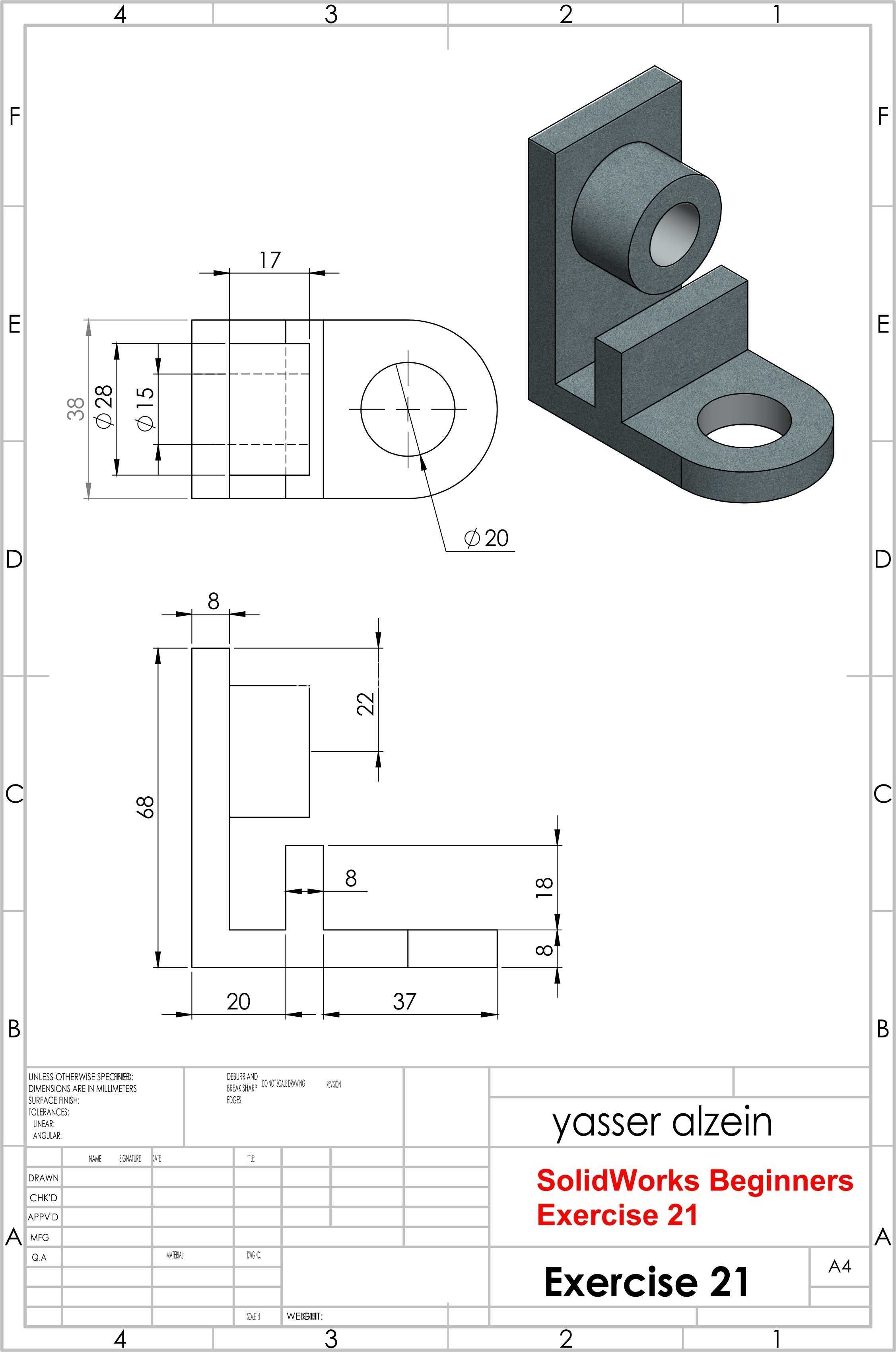 SolidWorks ��ѧ����ϰ 21