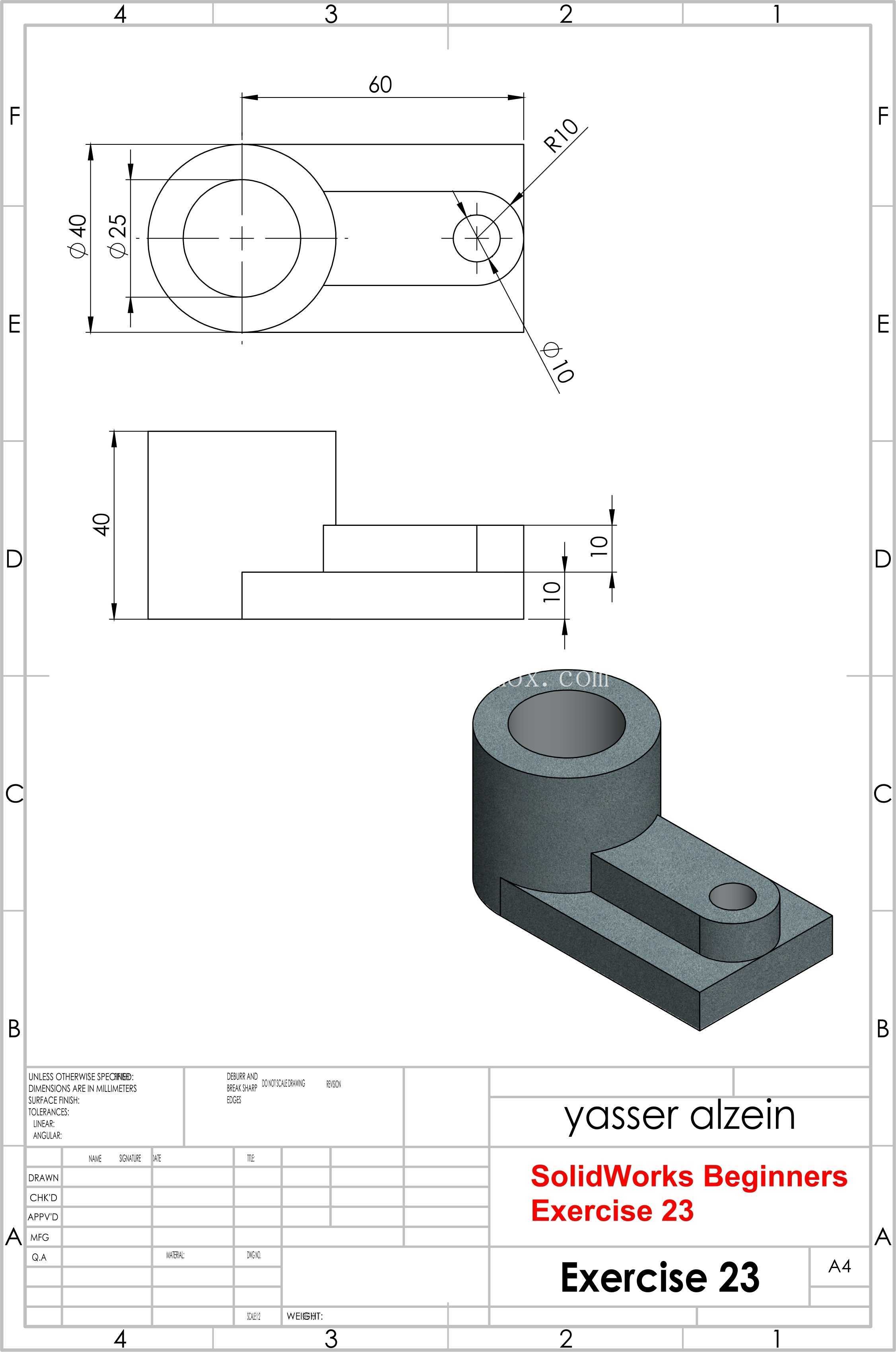 SolidWorks �̳̳�ѧ����ϰ 23
