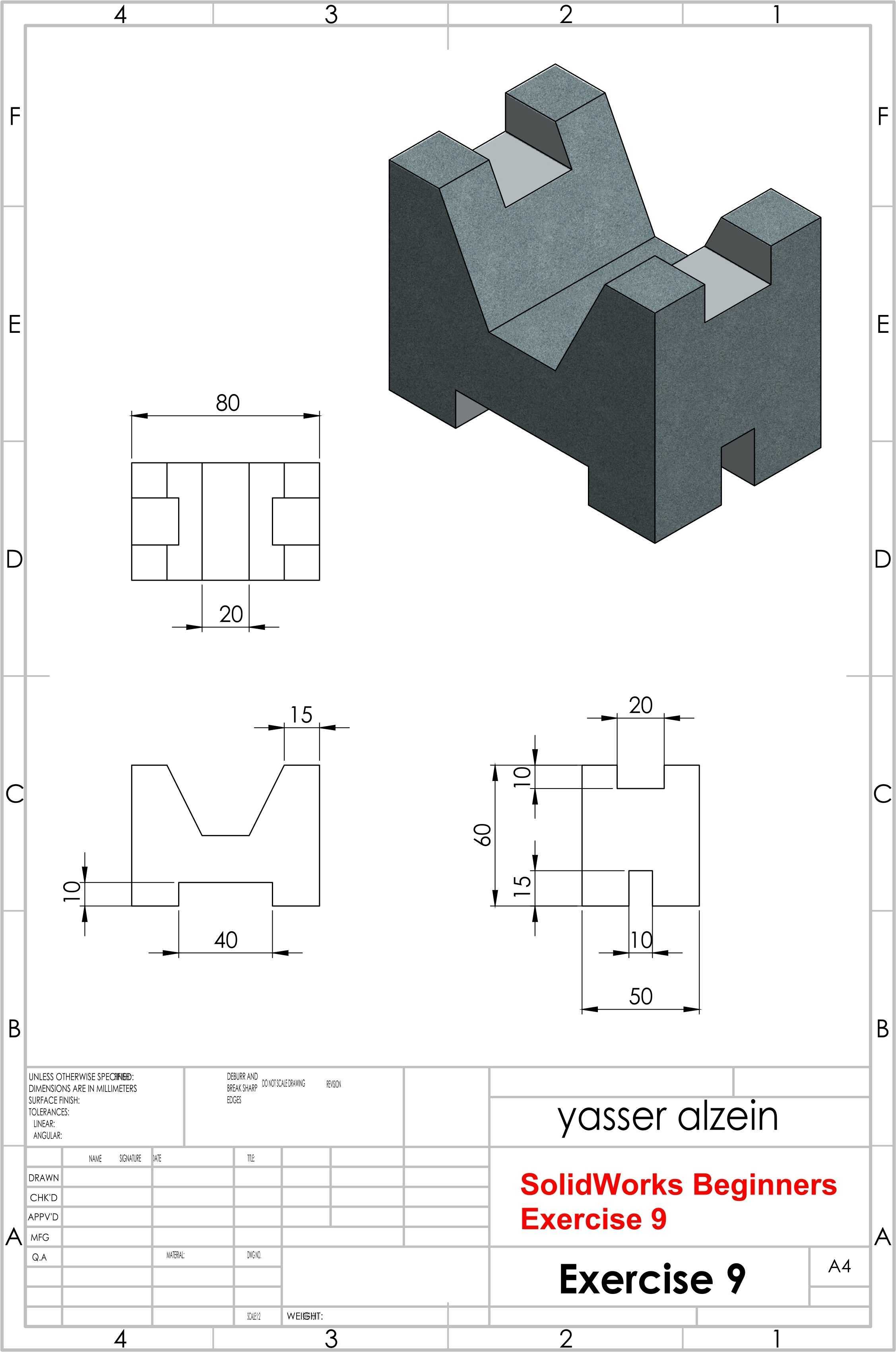 SolidWorks ��ѧ����ϰ 9