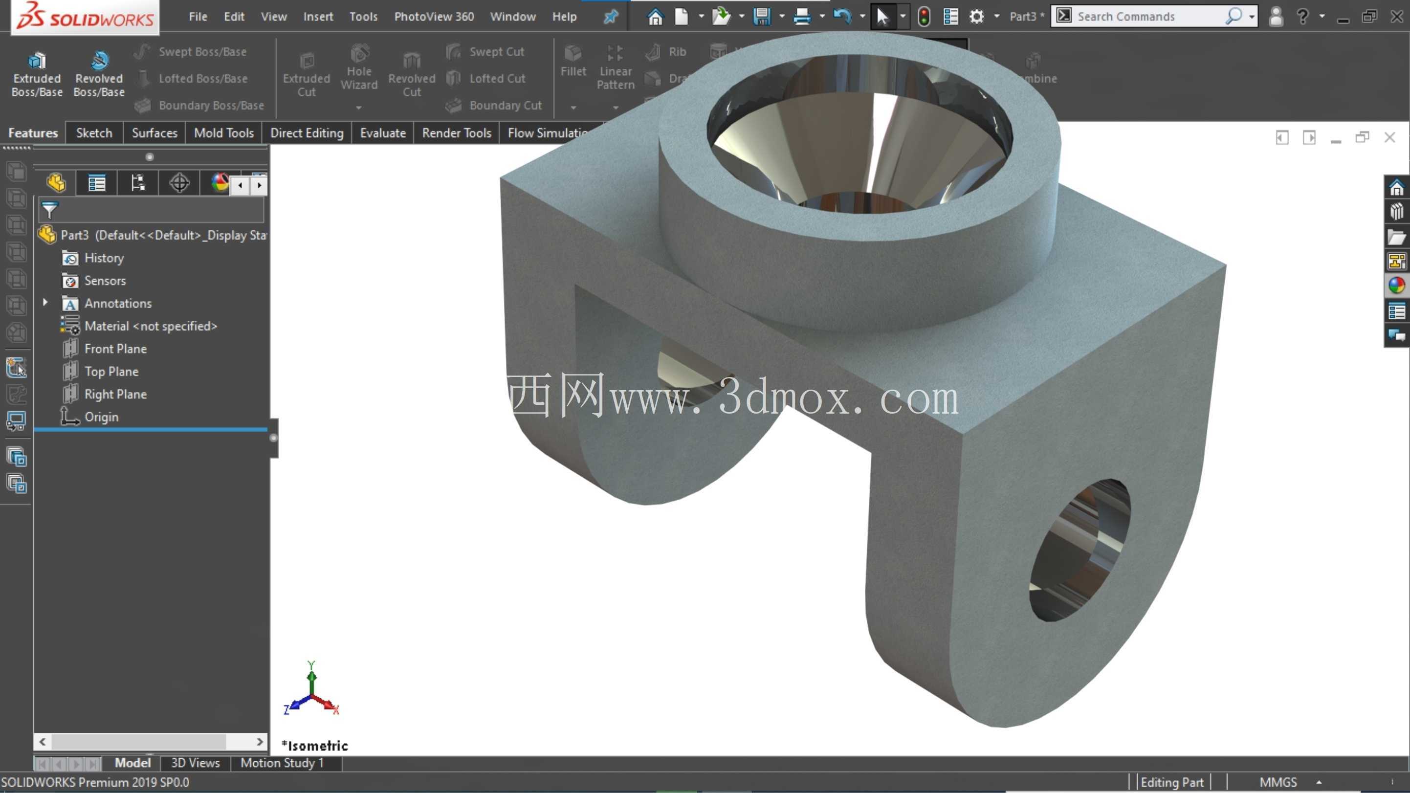 SolidWorks 教程初学者练习 30