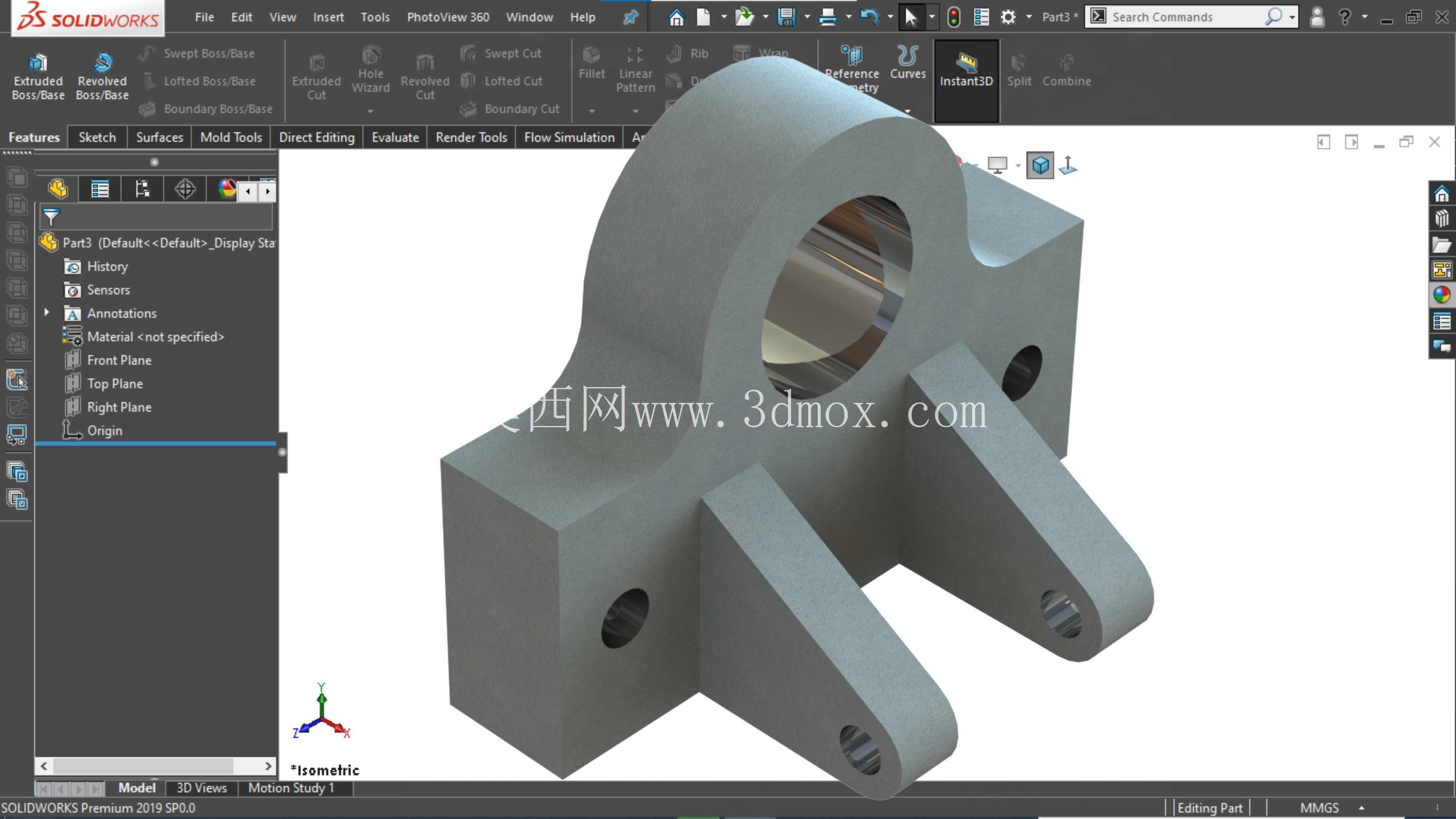 SolidWorks 初学者练习 34